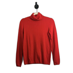 Ann Taylor Red Cowl Neck Sweater XLP Plus Size Long Sleeve Knit Pullover